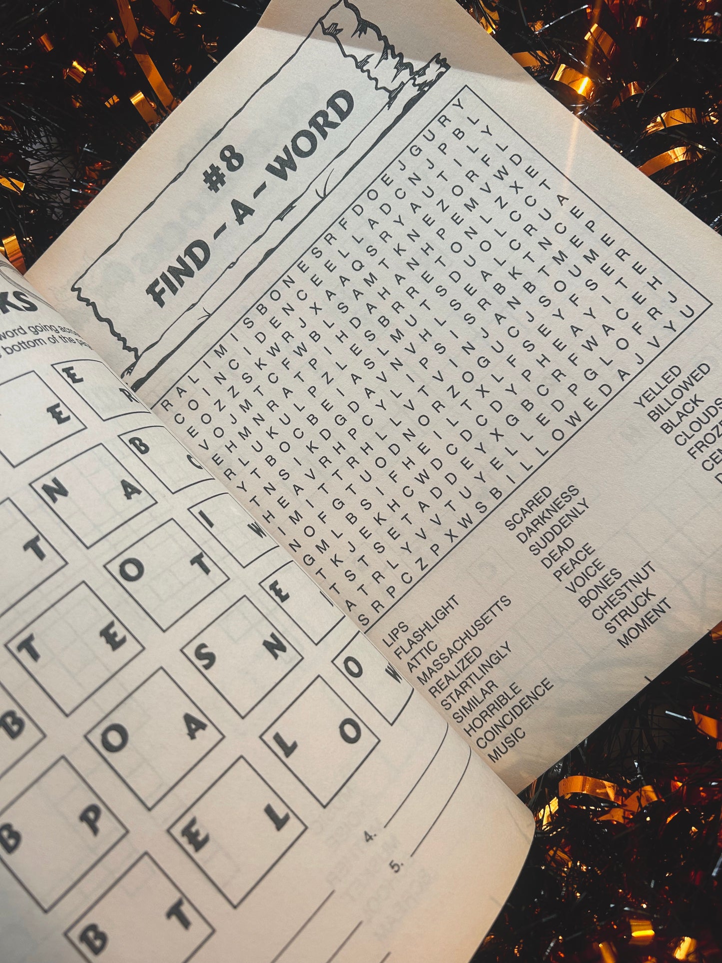 1997 Shivers puzzle and activity book (never used)