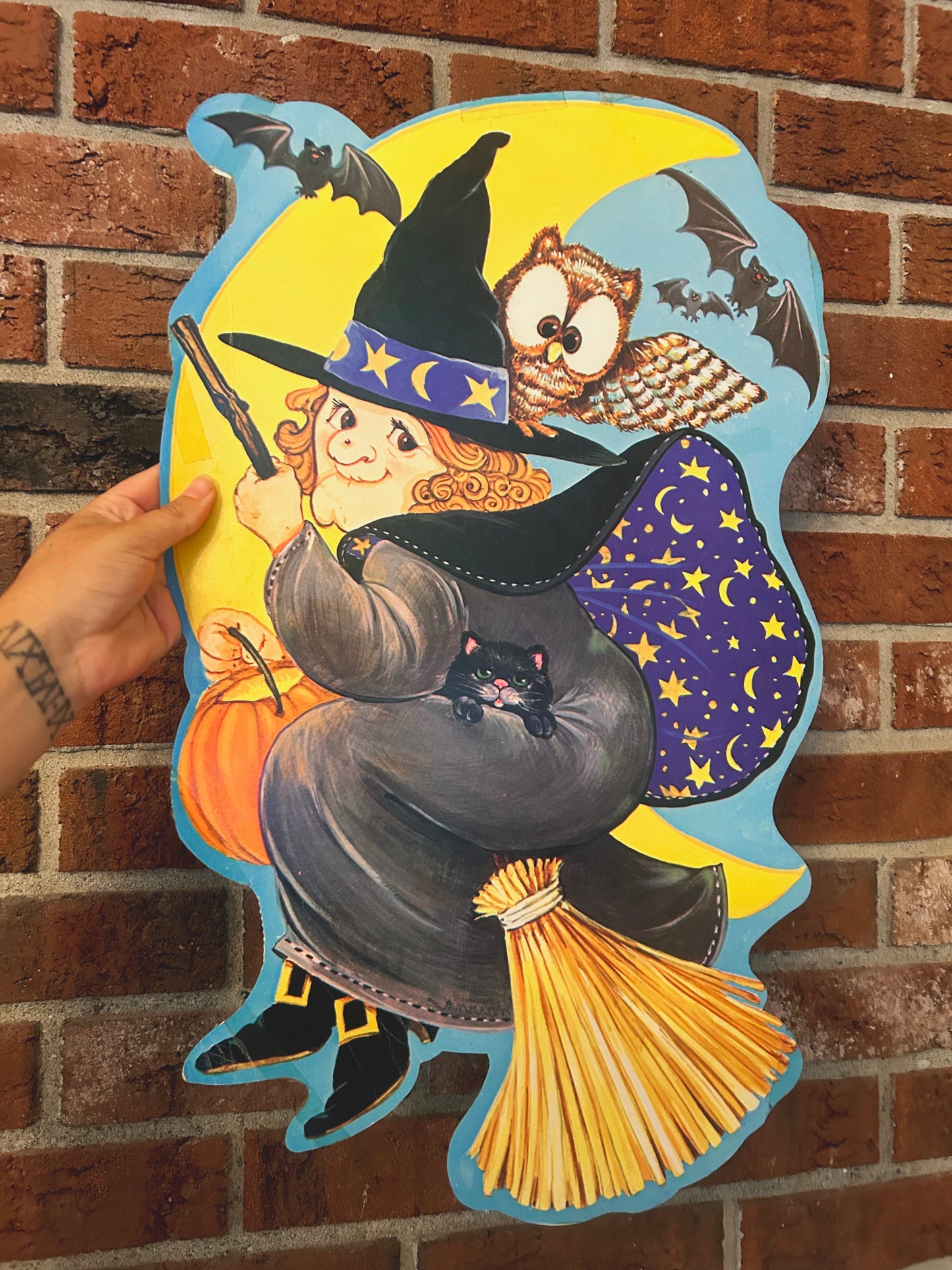 Witch Die cut 1970’s double sided