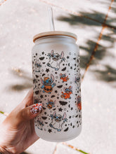 Spooky Stitch 16 OZ glass tumbler