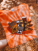 Basic Fall Bitch orange tie dye tee