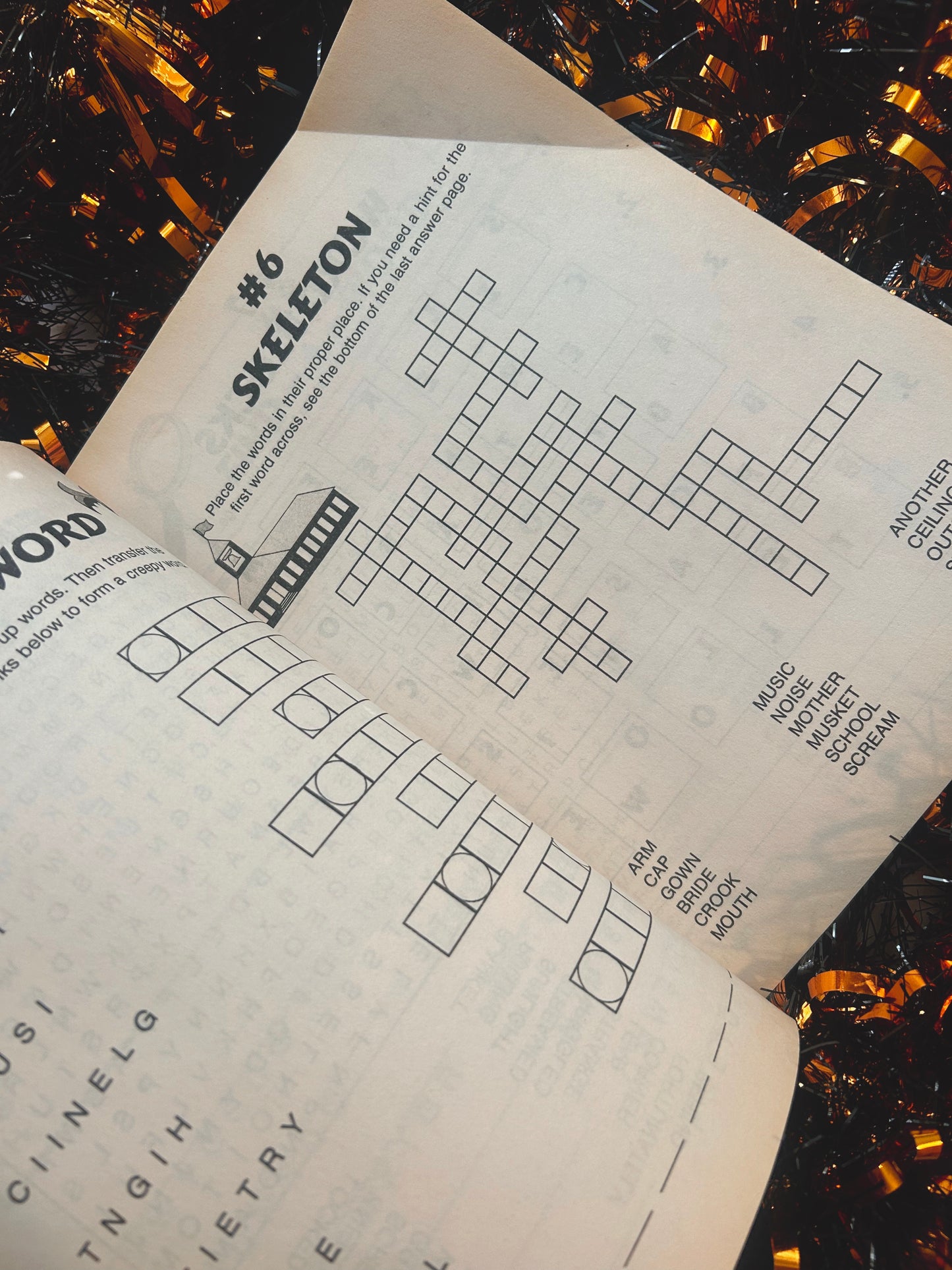 1997 Shivers puzzle and activity book (never used)