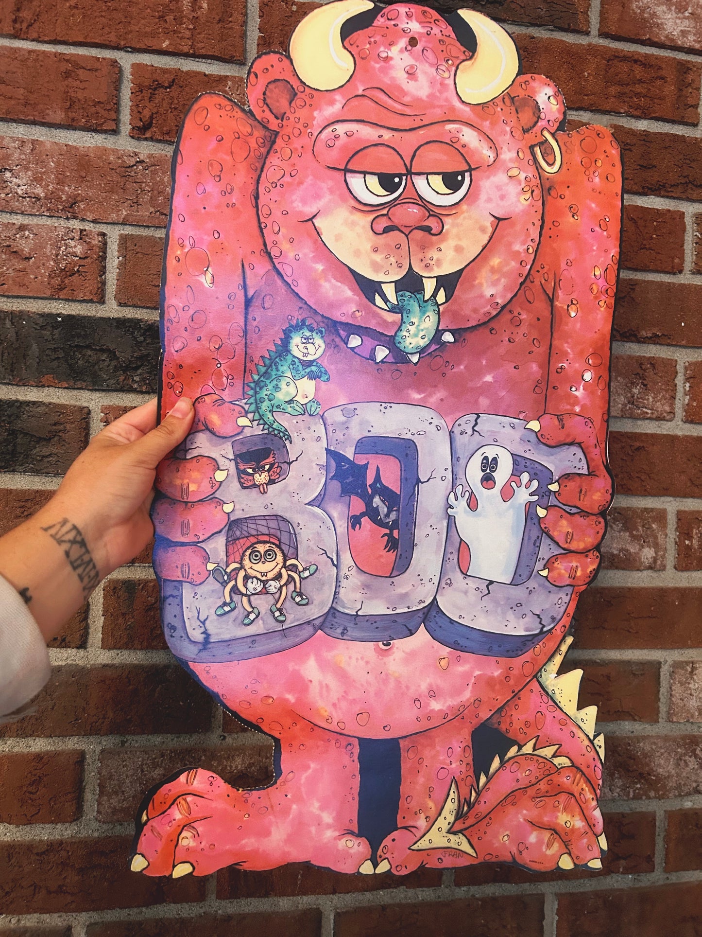 BOO Gargoyle Die cut 1970’s double sided