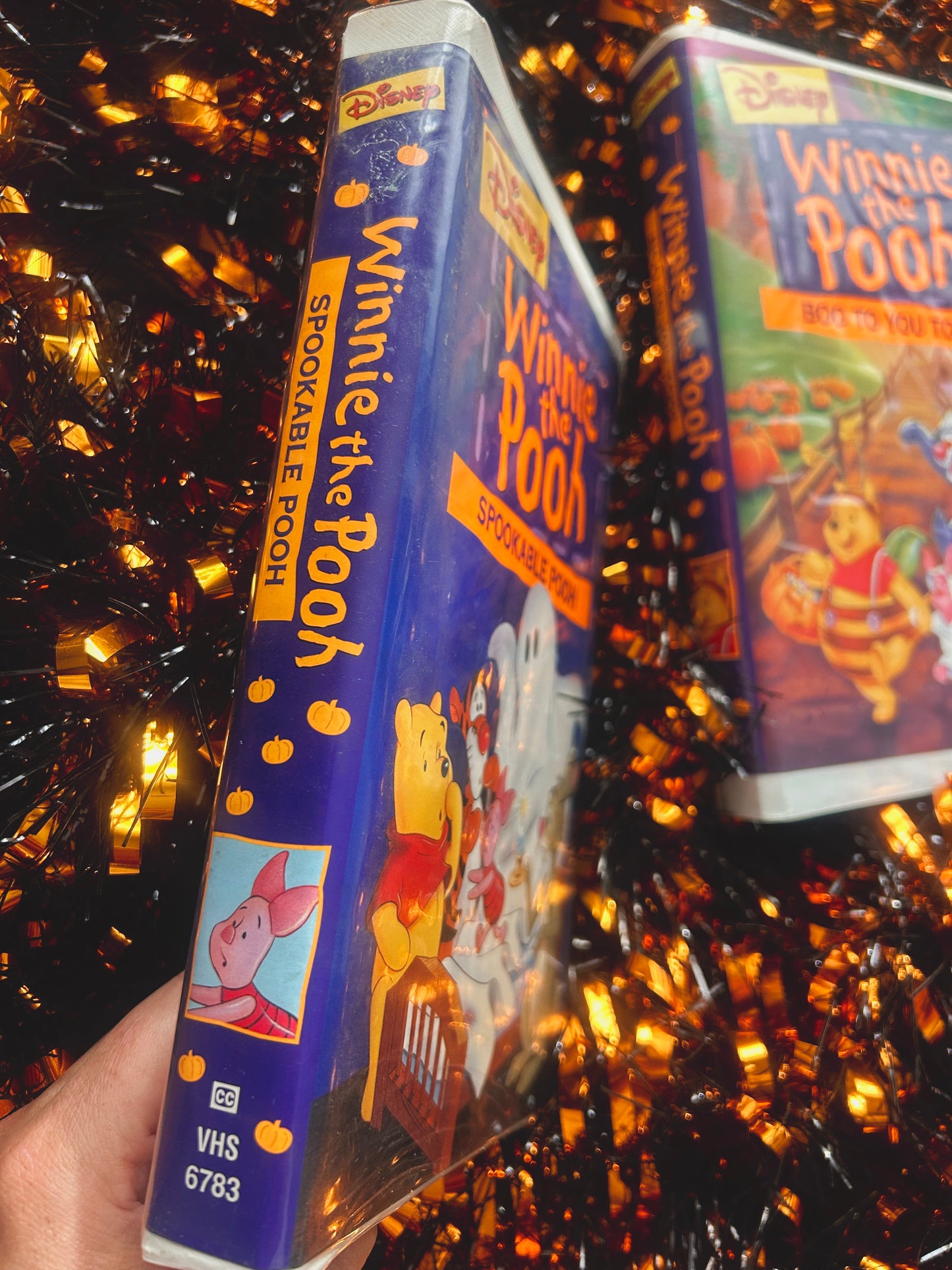 Winnie The Pooh Halloween VHS tapes (2)