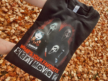 What’s Your Favorite Scary Movie collage pullover