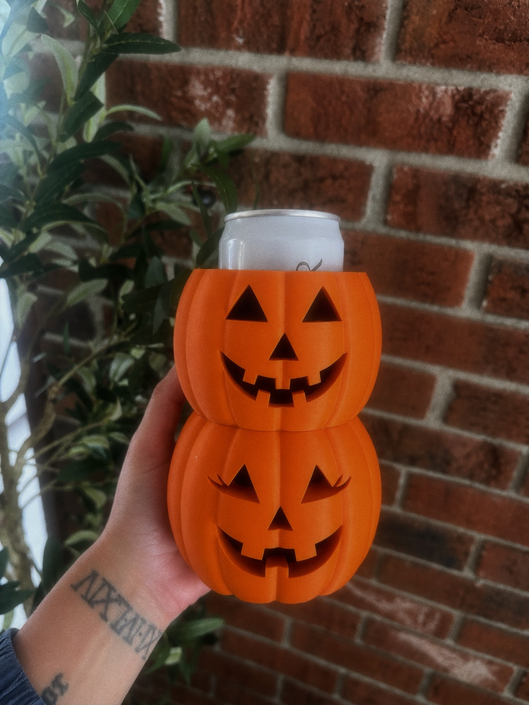 3D JackOLantern stacked can sleeve(drink holder) - fidget- kash3D