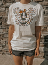 Pumpkin Mickey with flowers tee