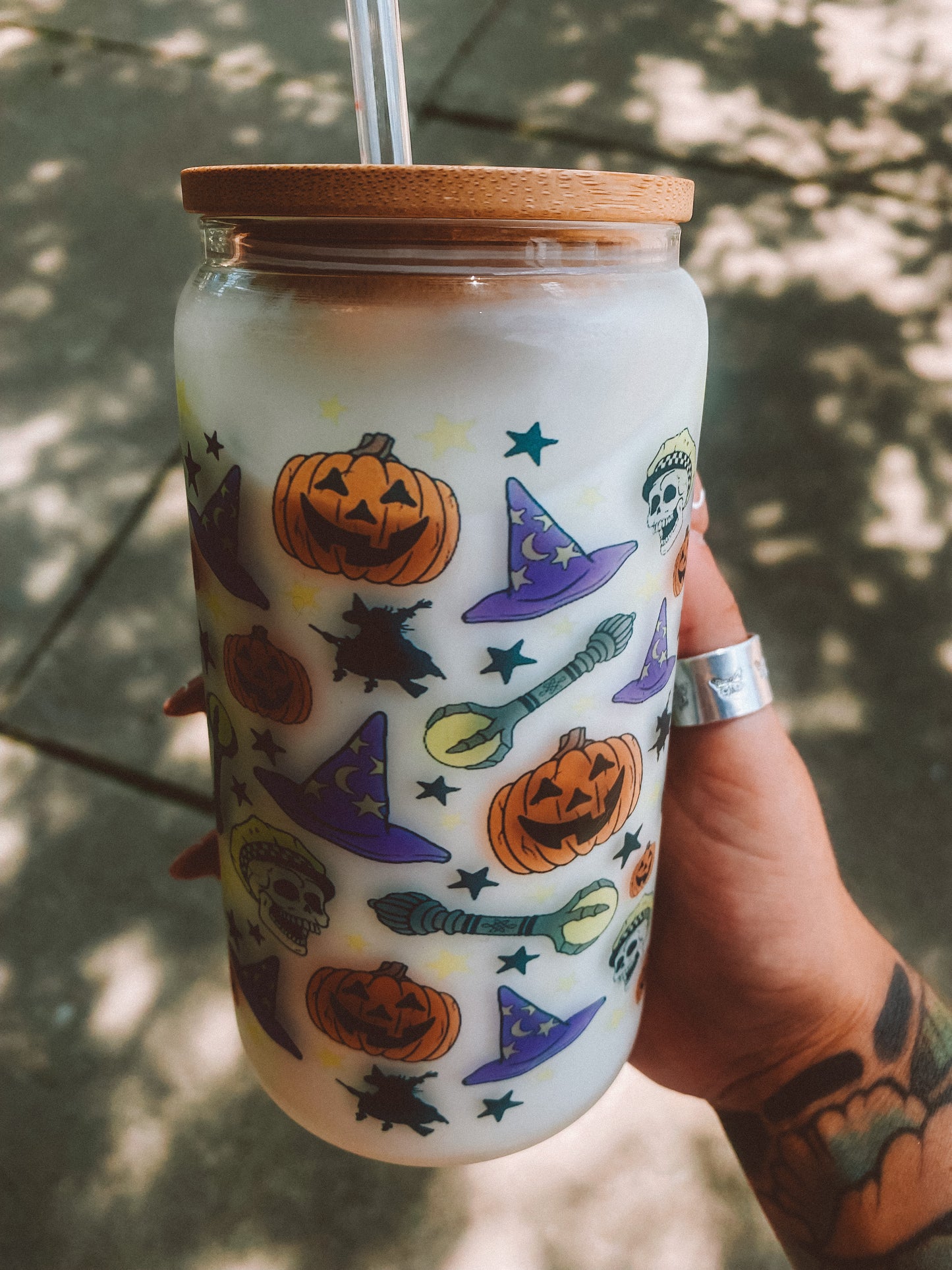 Halloweentown Glass Tumbler