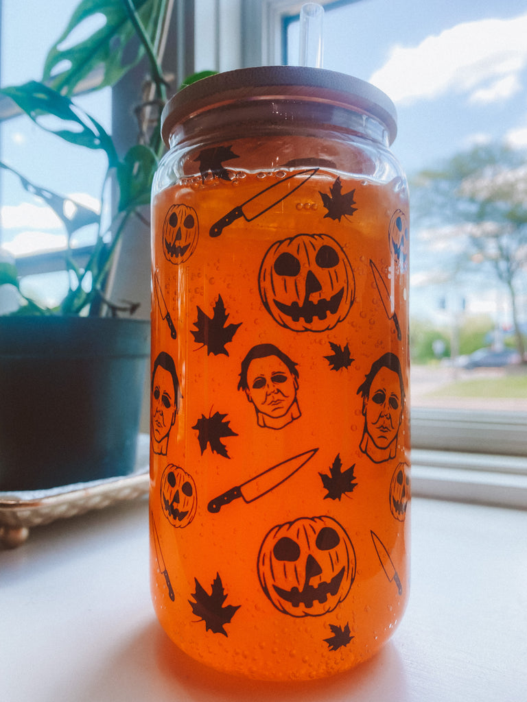 Michael Myers Glass Tumbler Not Your Average Babe