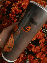 Burlap Mask Man Glow Tumbler