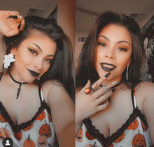 Pumpkin head -silky sleep set