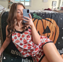 Pumpkin head -silky sleep set