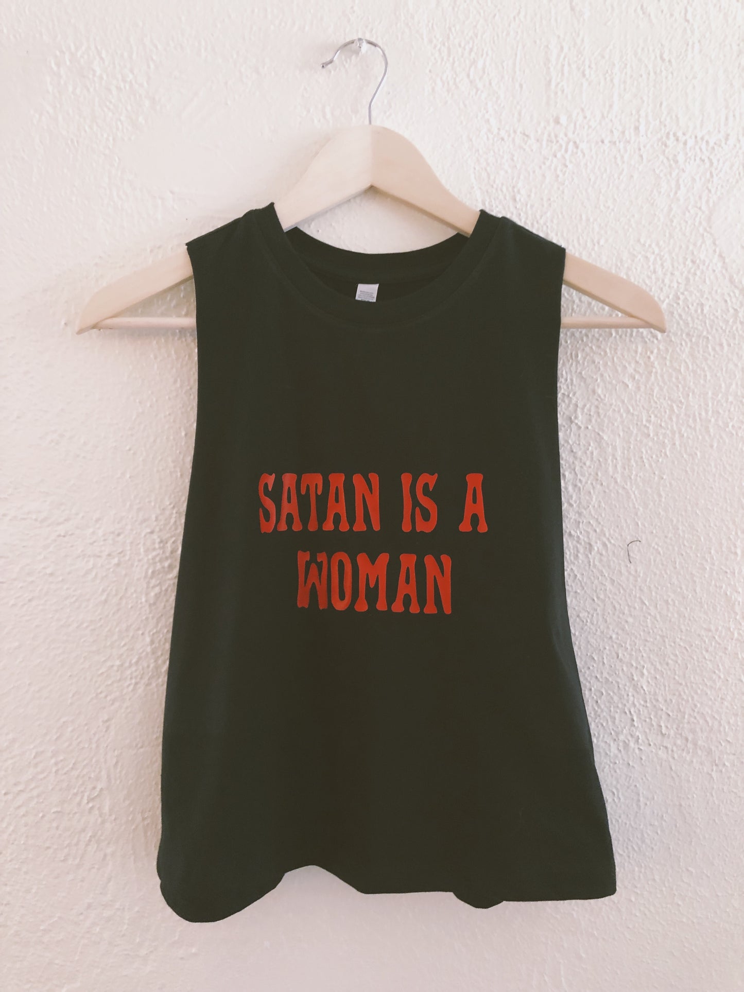 Satan is a Woman Black Crop