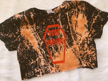 Dead Inside Distressed Choppy Crop