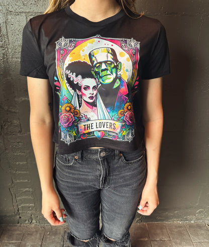 The Lovers rainbow tarot pullover, tee or crop