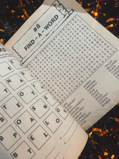 1997 Shivers puzzle and activity book (never used)