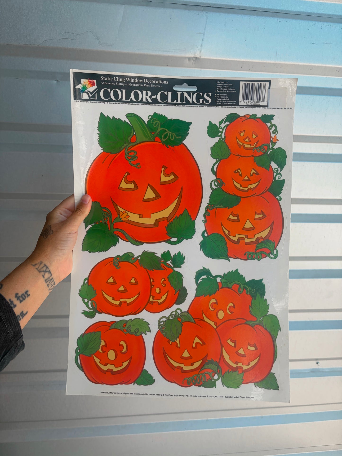 90’s rare vintage reusable window clings