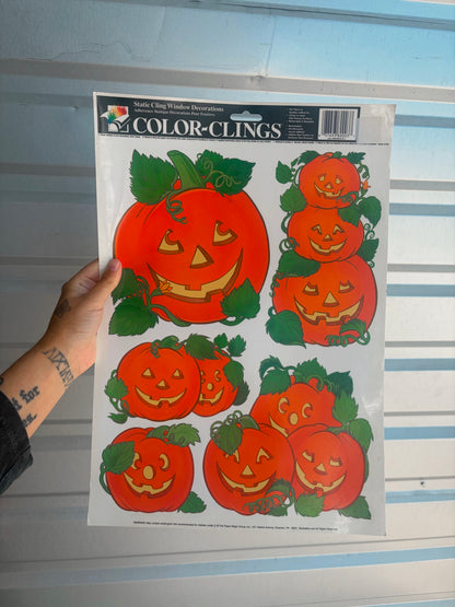 90’s rare vintage reusable window clings