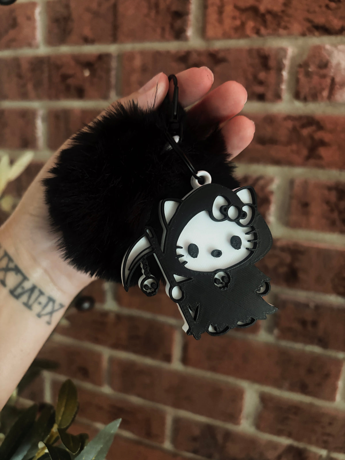 Hello Kitty reaper keychain