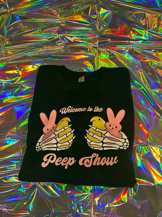 Welcome to the peep show pullover or tee