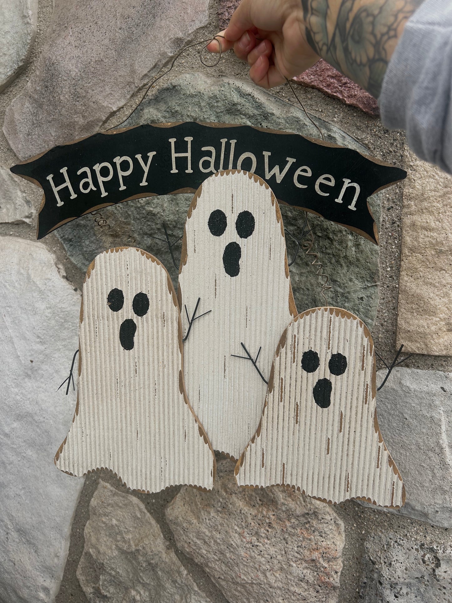 Happy Halloween vintage sign