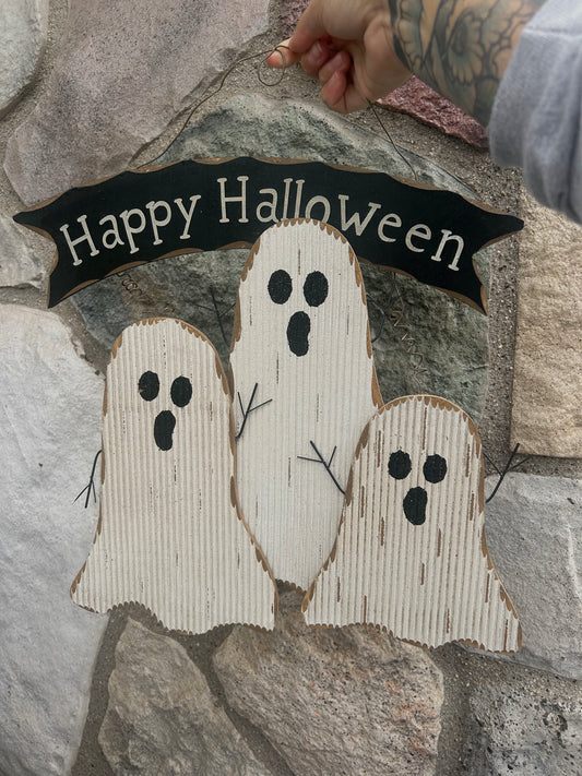 Happy Halloween vintage sign