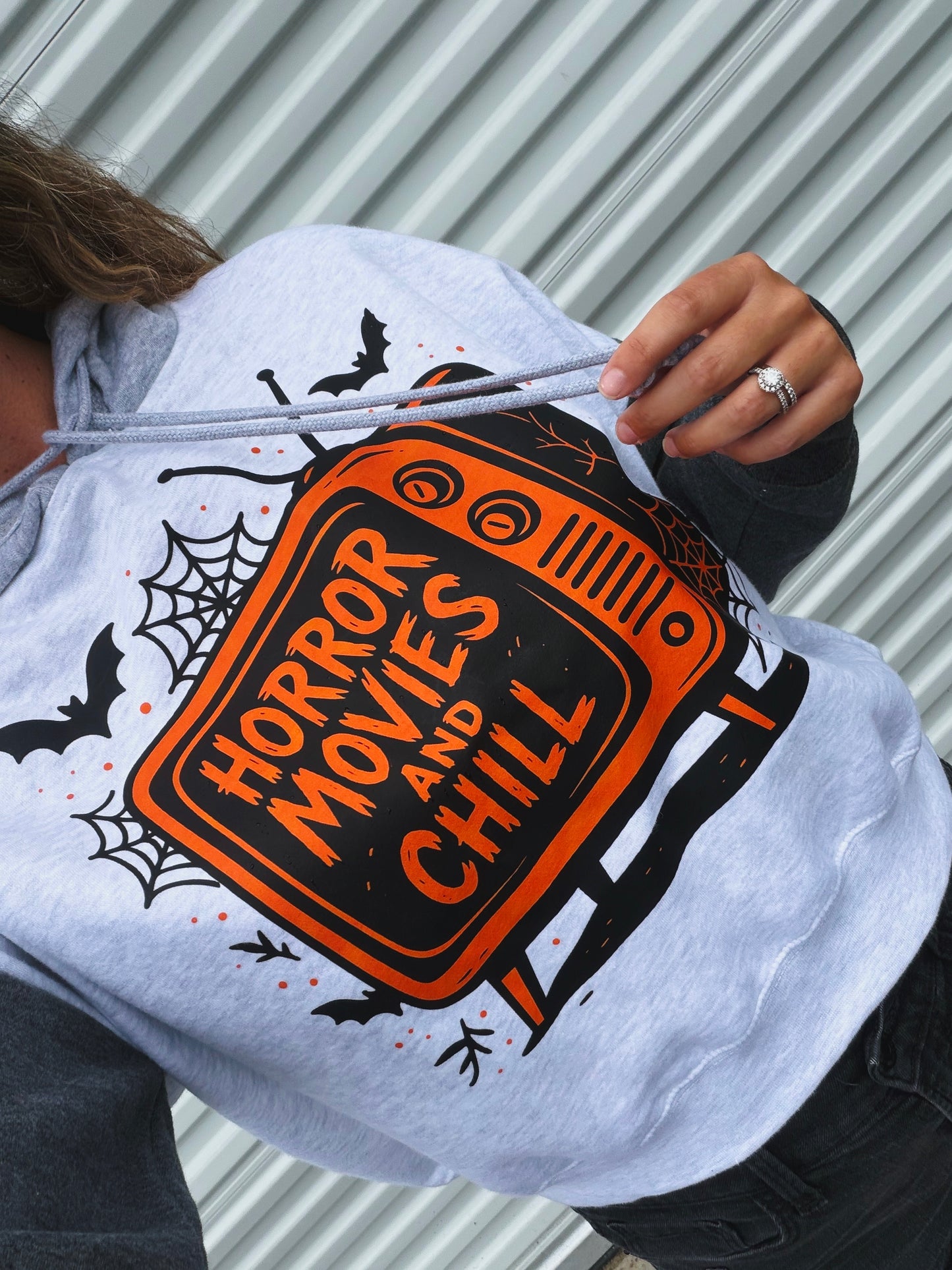 Horror Movies & Chill crop or full length hoodie