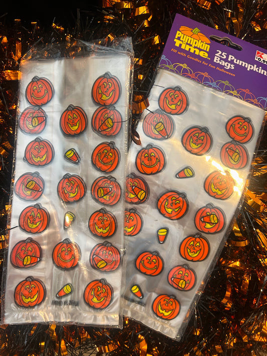 KMART pumpkin goodie/ treat bags 49 bags
