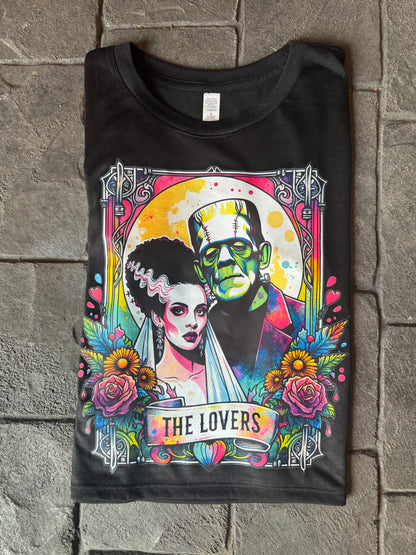 The Lovers rainbow tarot pullover, tee or crop