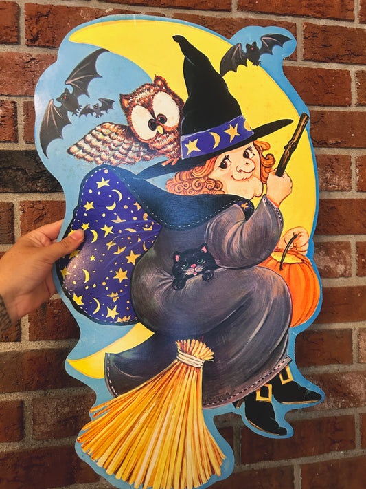 Witch Die cut 1970’s double sided