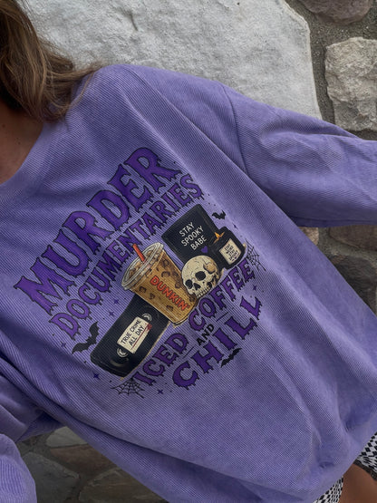 Murder docs and chill - Ribbed Sweater TPE