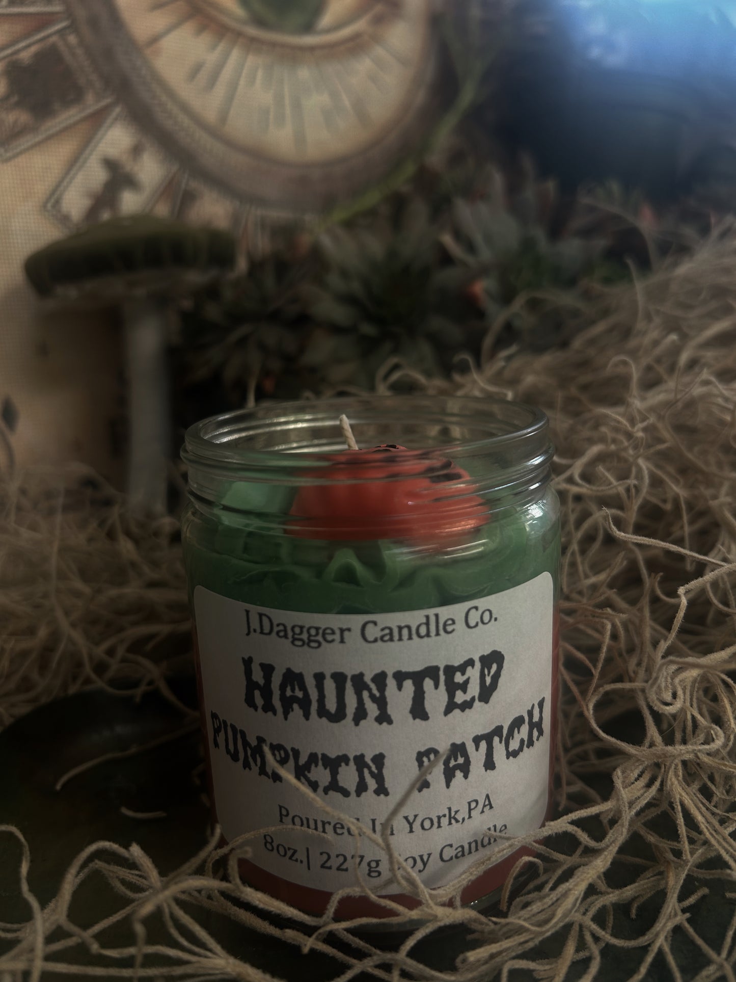 Haunted Pumpkin Patch Halloween Soy Dessert Candle 8OZ