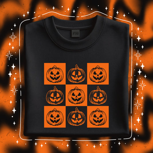 Jack O Lantern color block tee or pullover