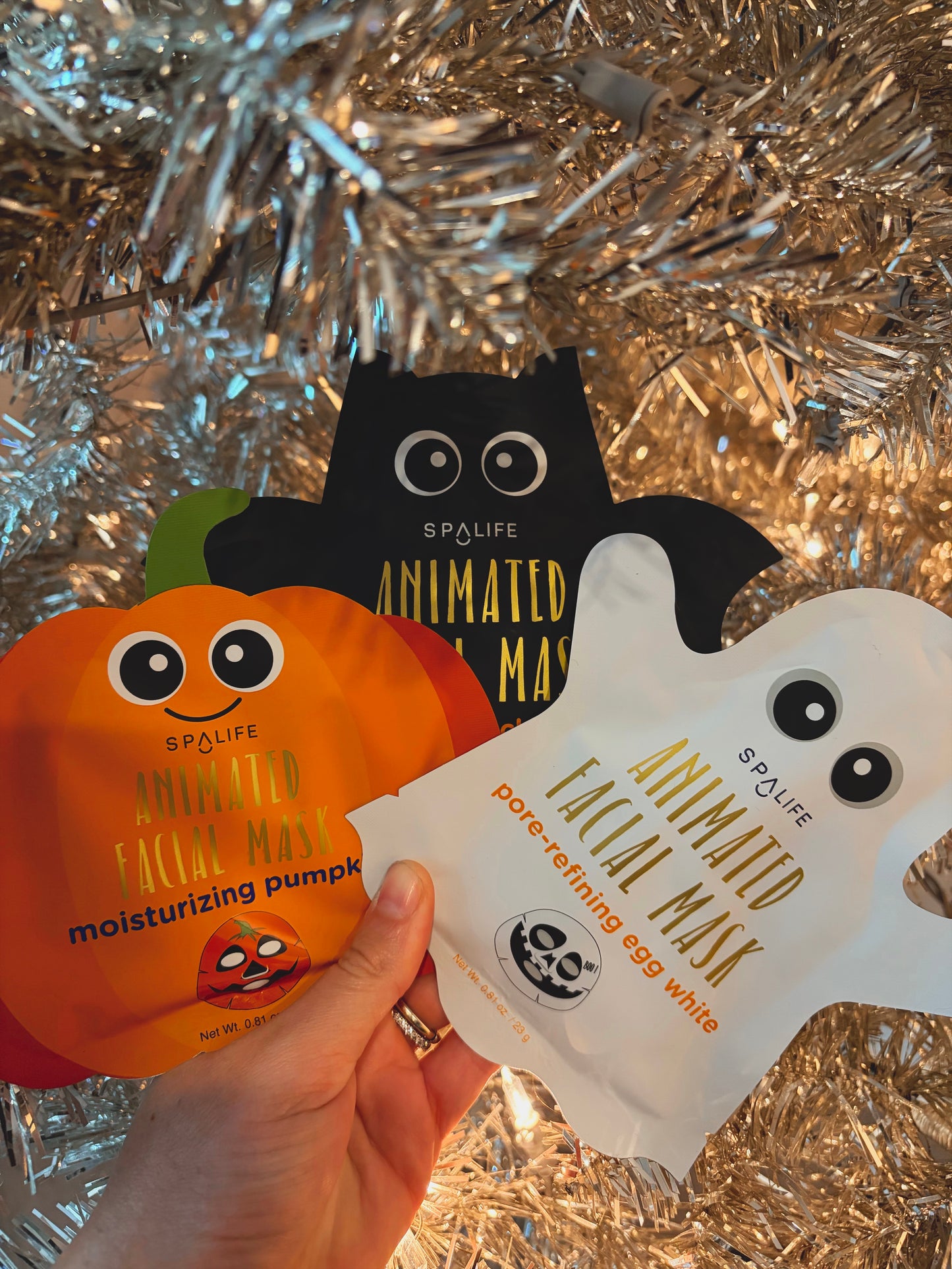 Spooky face sheet masks