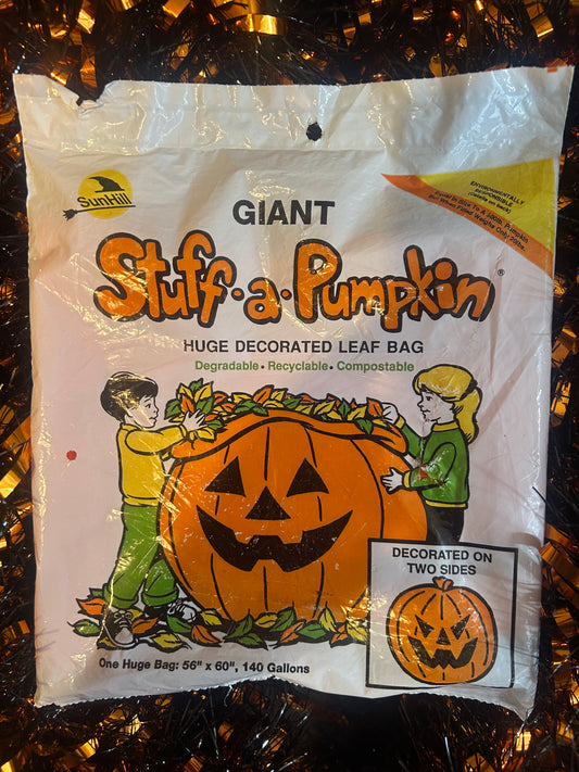 Stuff-a-pumpkin leaf bag 1990