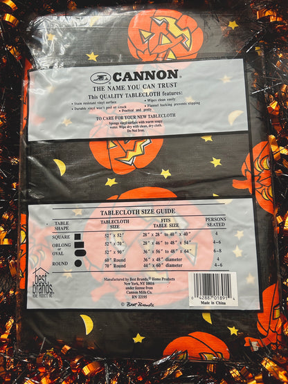 Cannon Jack O Lantern tablecloth