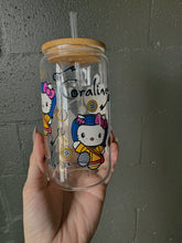 Coraline Hello Kitty  Frosted Glass Tumbler