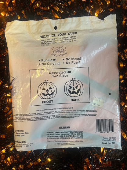 Stuff-a-pumpkin leaf bag 1990
