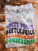 Hocus Pocus, Beetlejuice, Halloweentown and Goosebumps pullover