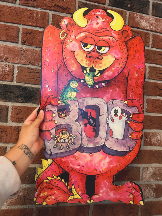 BOO Gargoyle Die cut 1970’s double sided