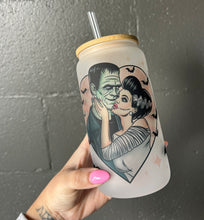 Frankenstein + Bride 16oz glass