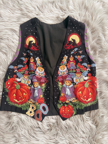Vintage Halloween Bear Vest