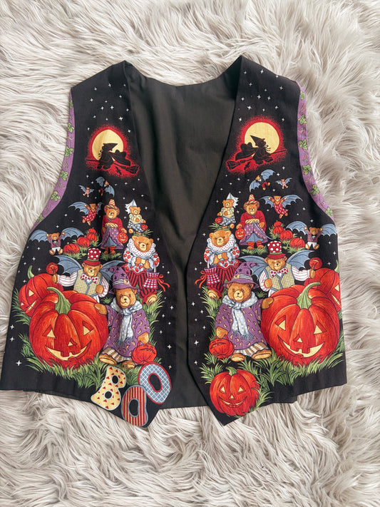 Vintage Halloween Bear Vest
