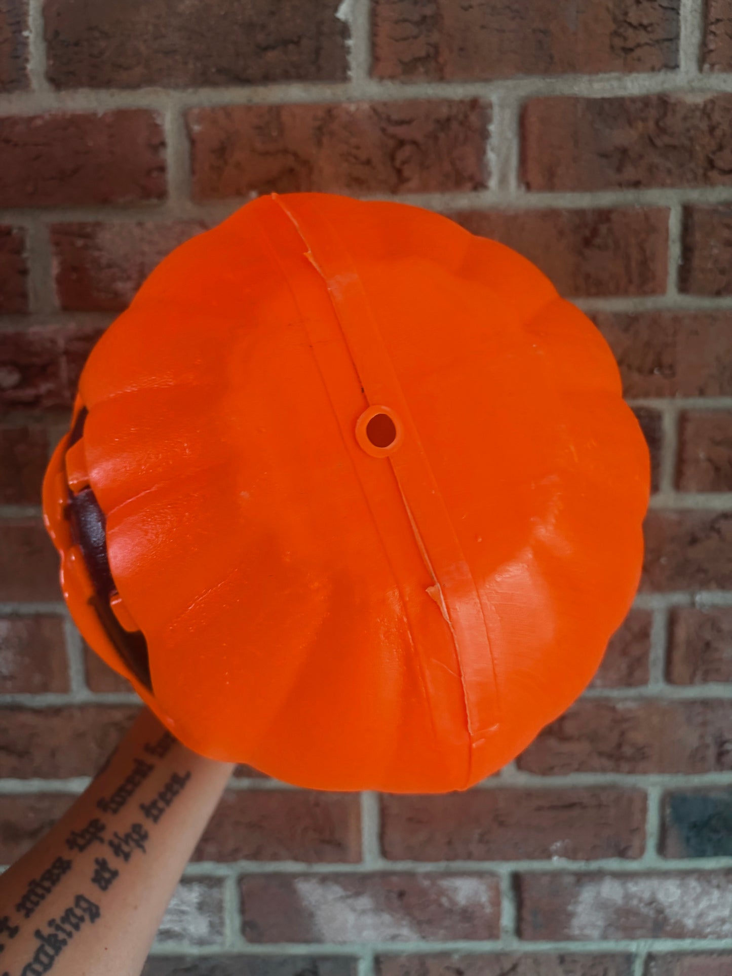 Masked Pumpkin / Masked Bandit vintage blow-mold jack-o’-lantern - 1960s