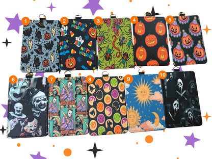 Spooky ID badge holders