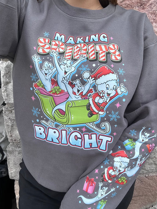 Making Spirits Bright Christmas - tee or pullover