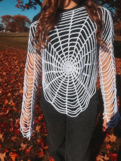 Crochet Spider Web top - motherhookers
