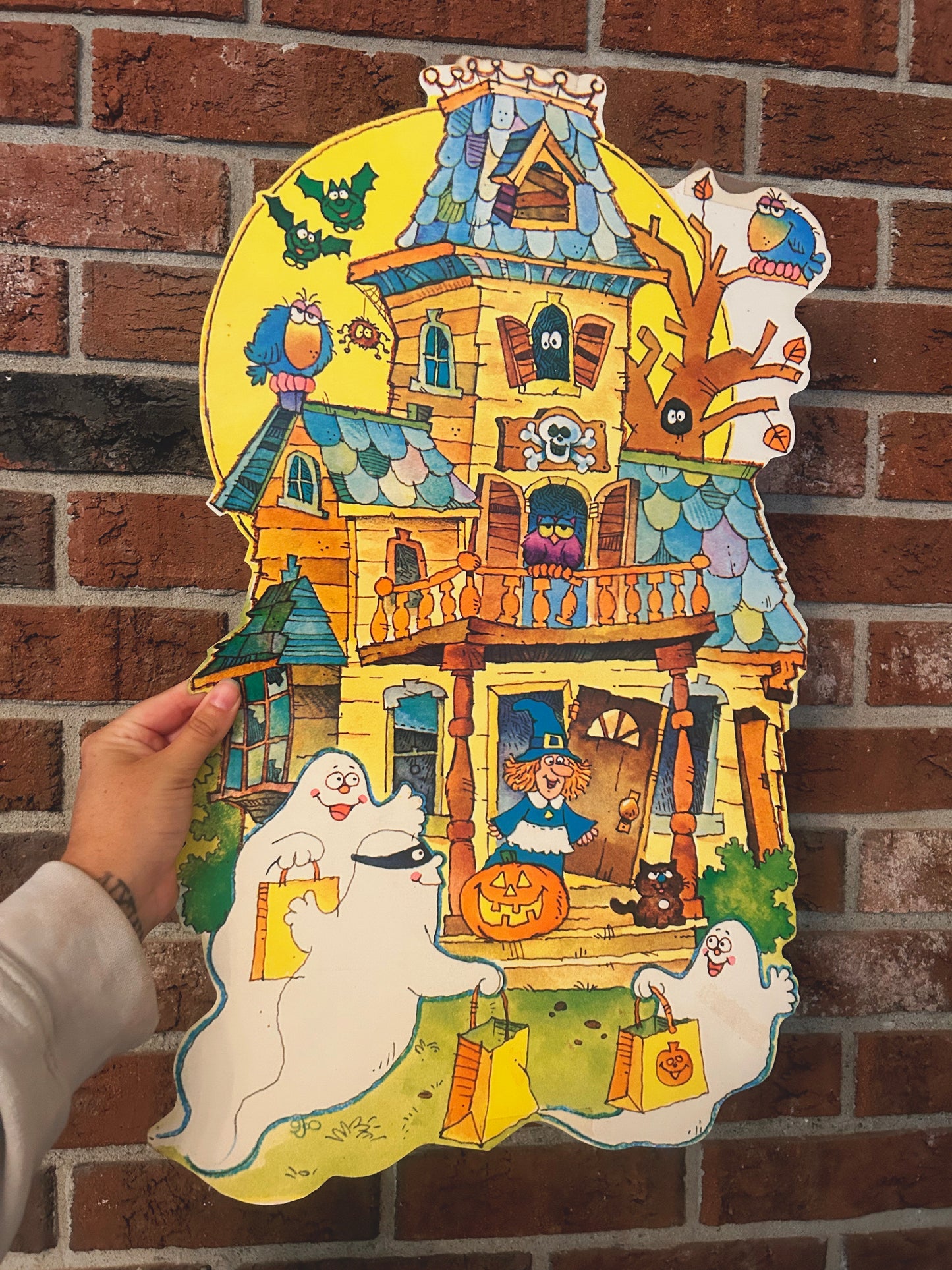 Haunted House Die cut 1970’s double sided
