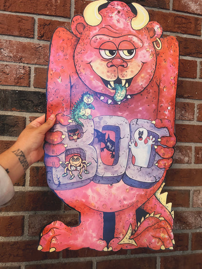 BOO Gargoyle Die cut 1970’s double sided