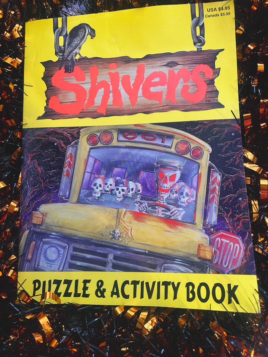 1997 Shivers puzzle and activity book (never used)