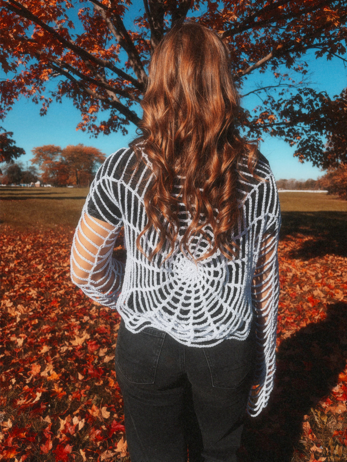 Crochet Spider Web top - motherhookers